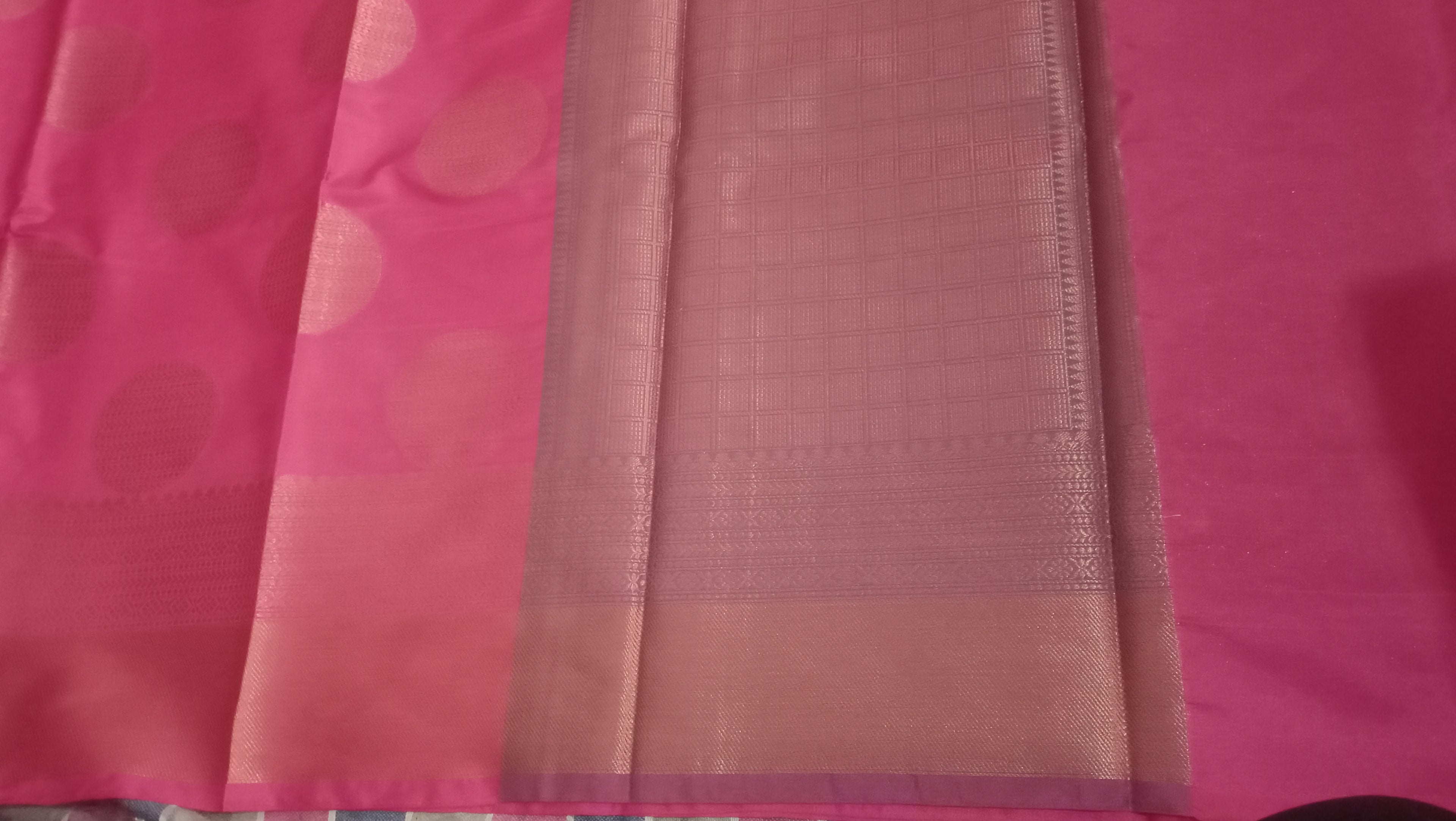 Banarasi Silk Saree Pink Color