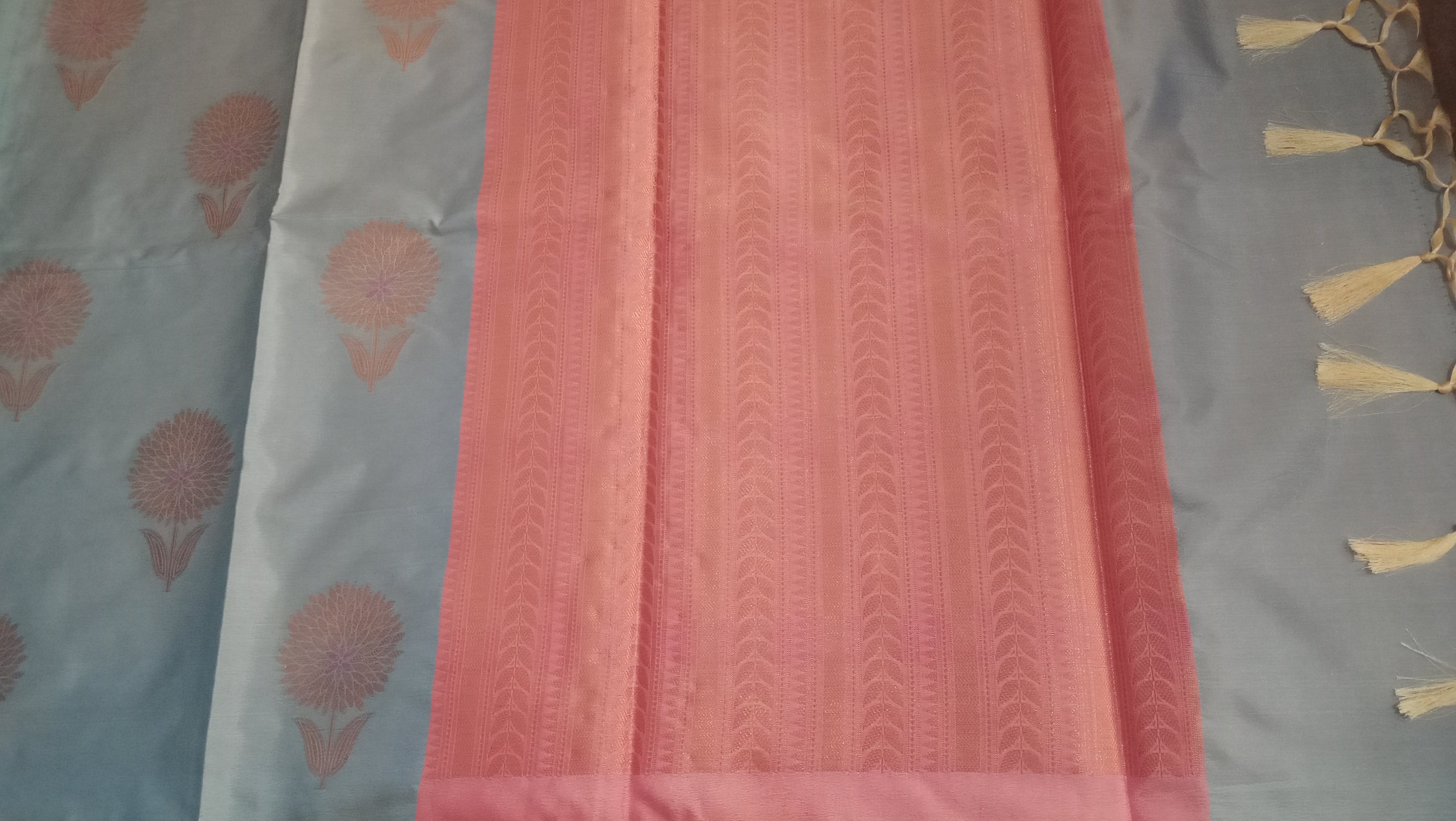 Banarasi Silk Saree – Turquoise | Phool Patti Boota